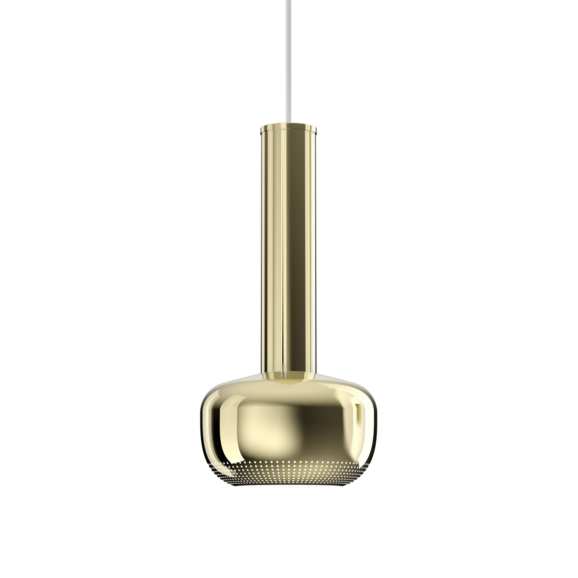 VL 56 hanglamp, Gepolijst messing Louis Poulsen