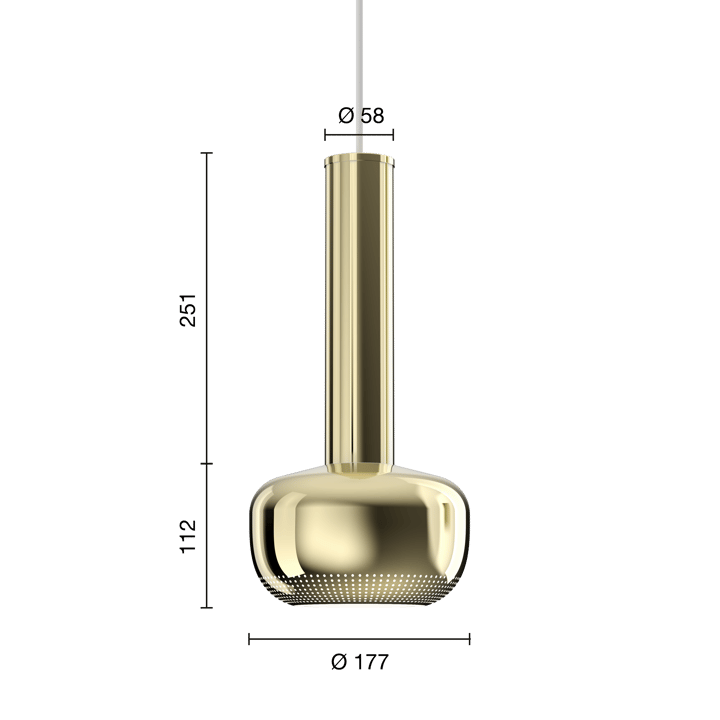 VL 56 hanglamp - Gepolijst messing - Louis Poulsen