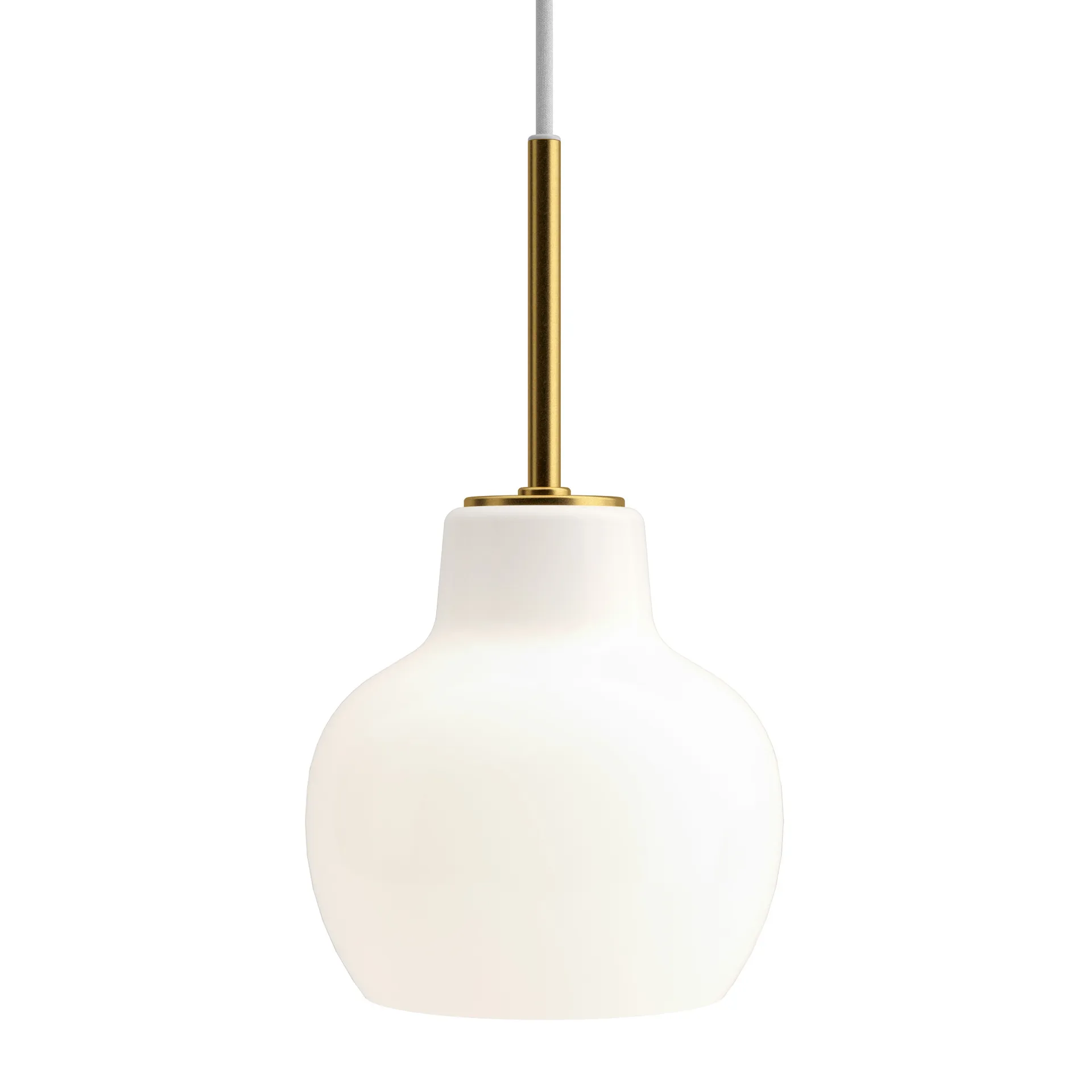 VL Ring Crown 1 hanglamp, Messing-opaalglas Louis Poulsen