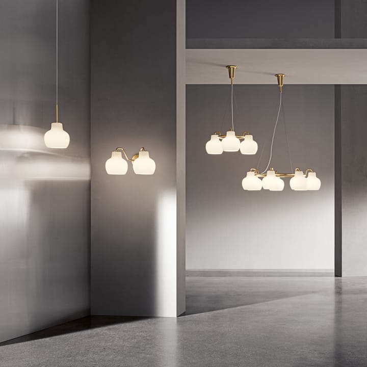 VL Ring Crown 1 hanglamp, Messing-opaalglas Louis Poulsen