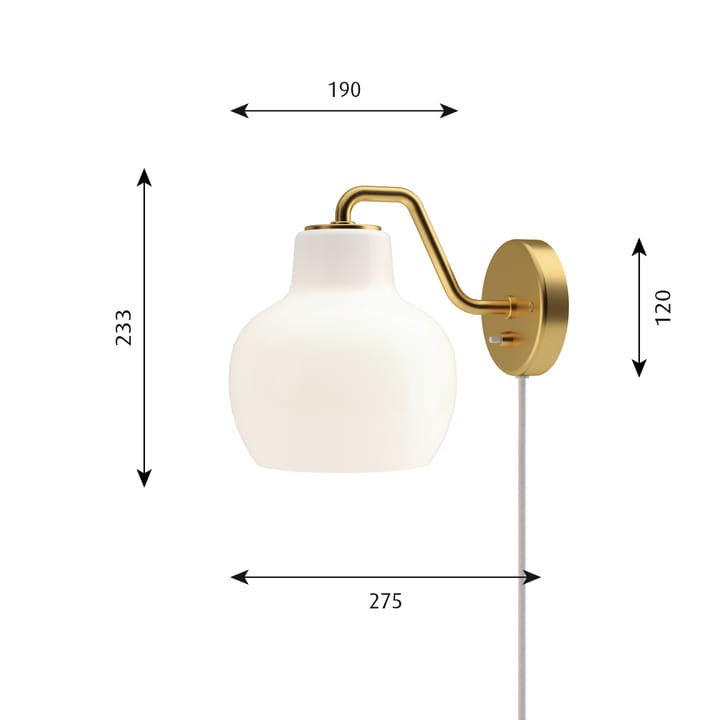 VL Ring Crown muurlamp, 1 Louis Poulsen