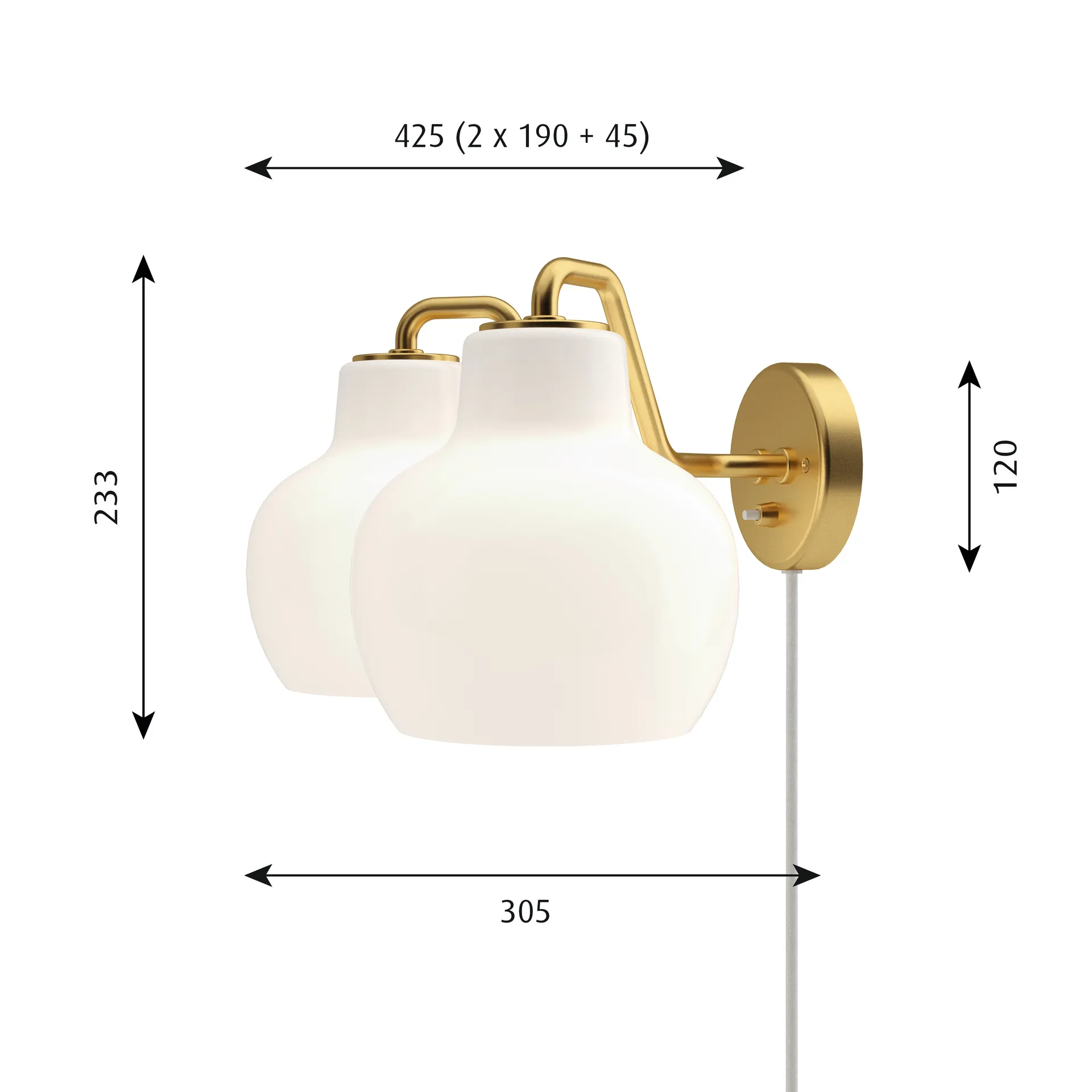 VL Ring Crown muurlamp, 2 Louis Poulsen
