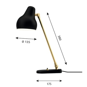 VL38 tafellamp - Zwart - Louis Poulsen