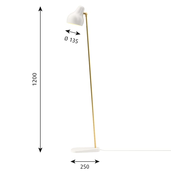 VL38 vloerlamp, Wit Louis Poulsen