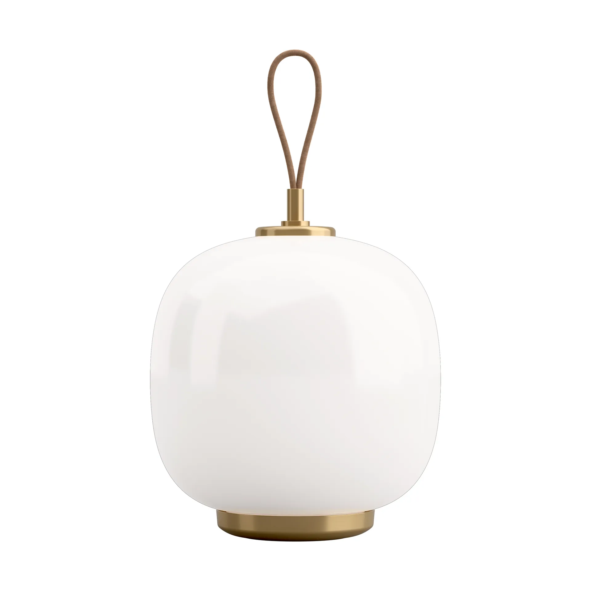 VL45 Radiohus draagbare lamp Ø17,5 cm, Brass-white opal glass Louis Poulsen