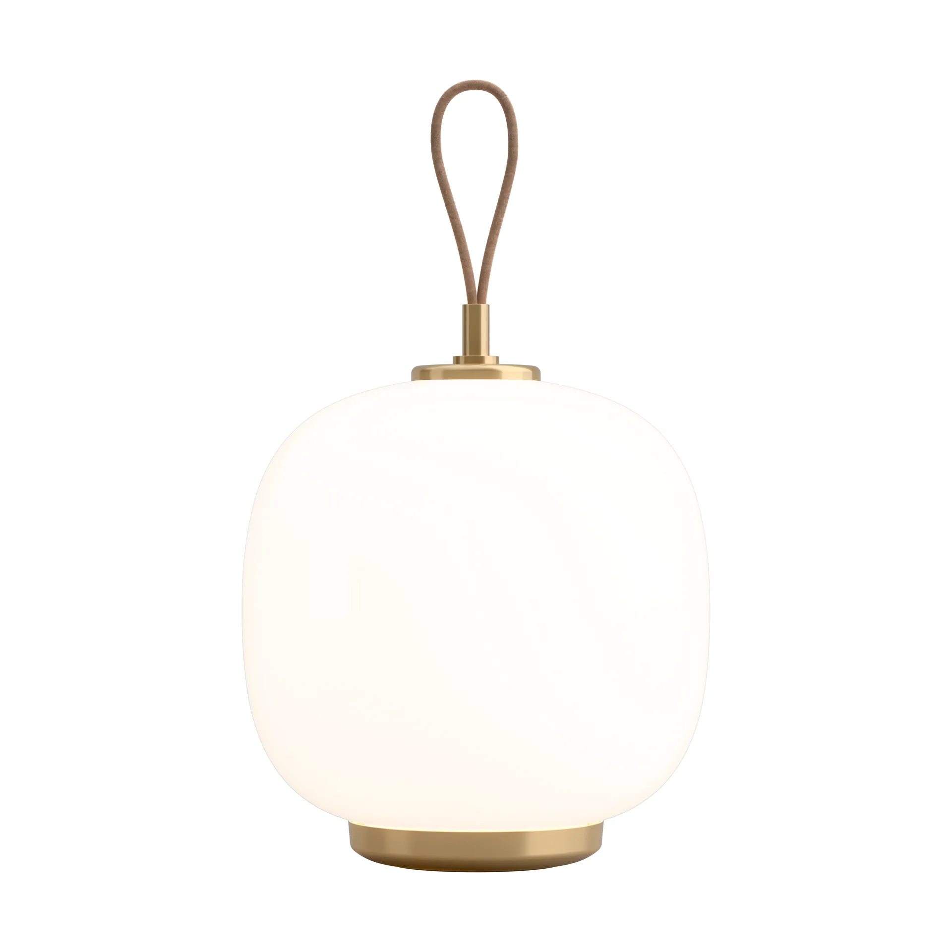 VL45 Radiohus draagbare lamp Ø17,5 cm, Brass-white opal glass Louis Poulsen