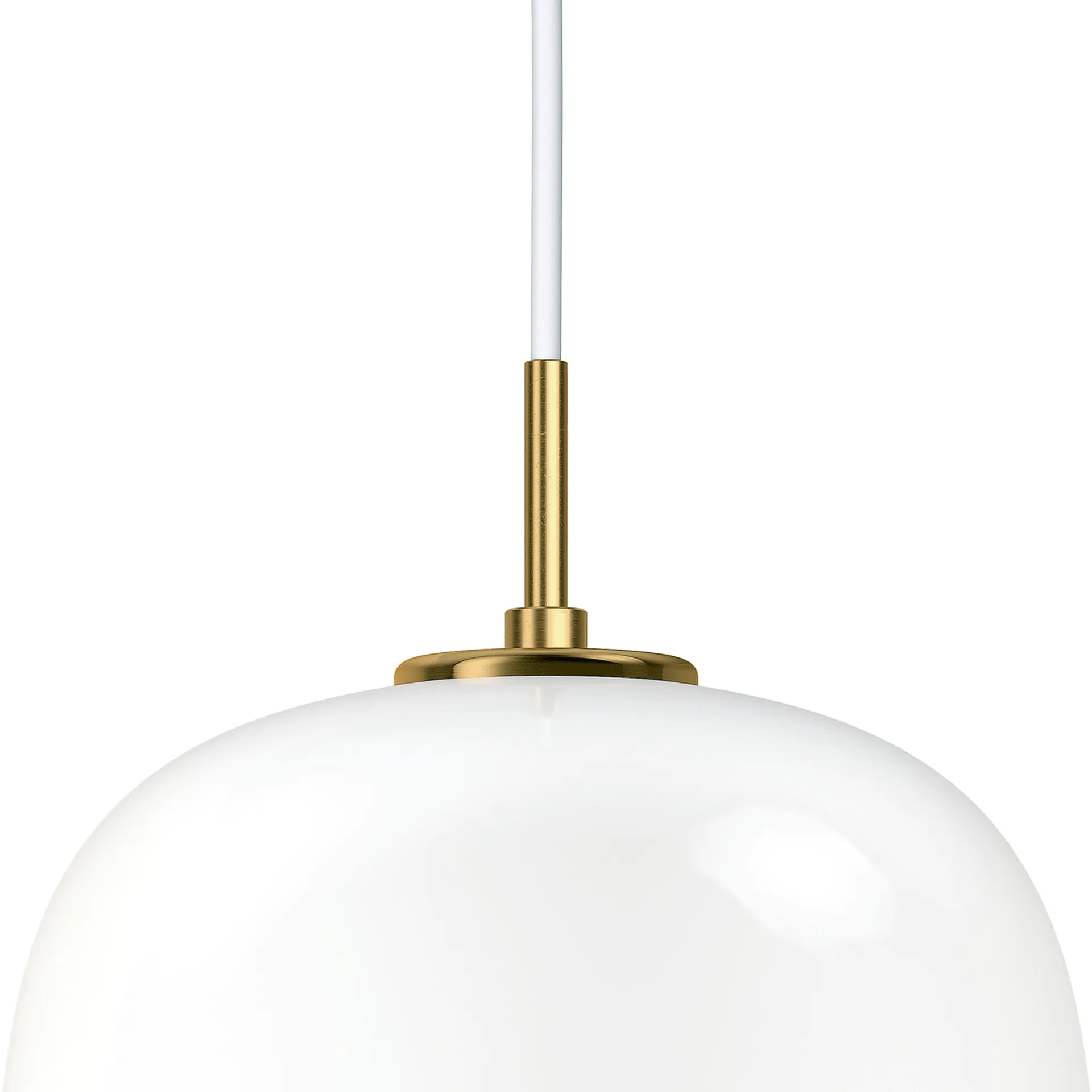VL45 Radiohus hanglamp Ø25 cm, Brass-white opal glass Louis Poulsen