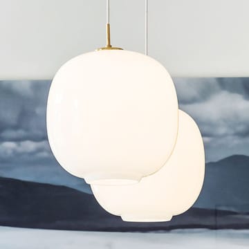 VL45 Radiohus LED hanglamp groot - Brass-white opal glass - Louis Poulsen