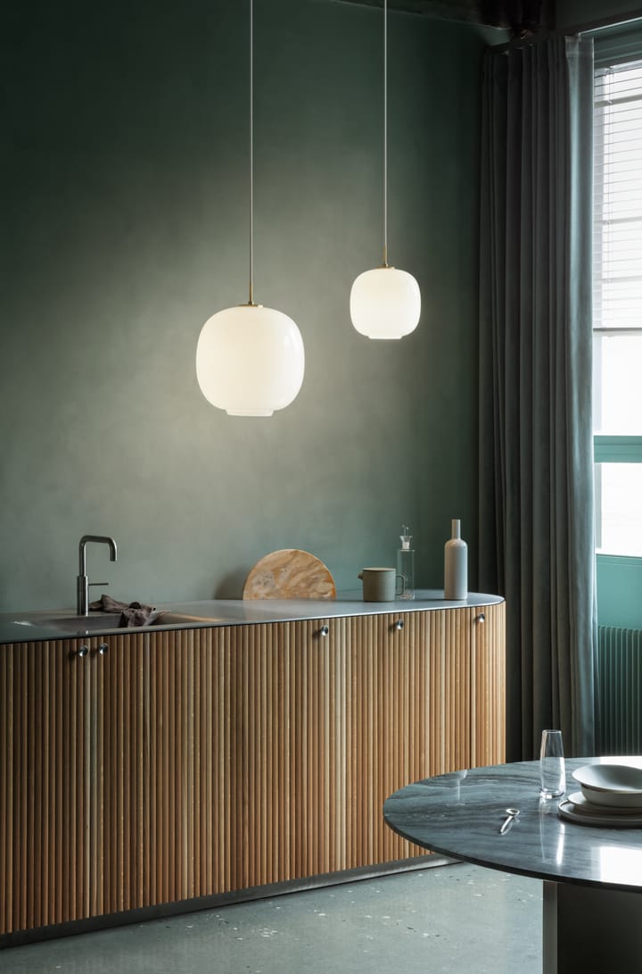 VL45 Radiohuspendant lamp Ø37 cm, Brass-white opal glass Louis Poulsen