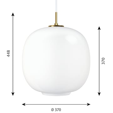VL45 Radiohuspendant lamp Ø37 cm - Wit opaalglas - Louis Poulsen