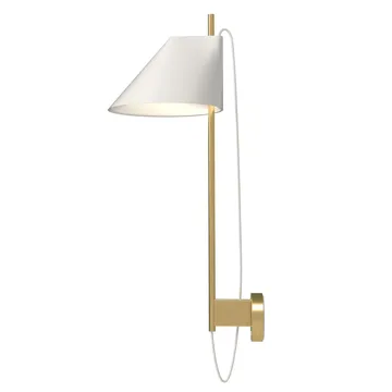 Yuh muurlamp - Wit-messing - Louis Poulsen