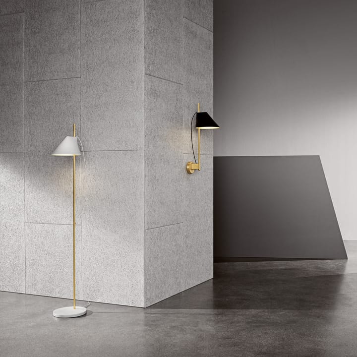 Yuh vloerlamp, Wit-messing Louis Poulsen