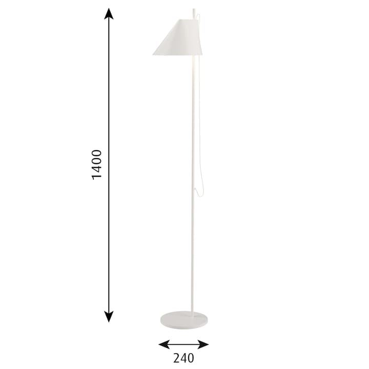 Yuh vloerlamp, Wit Louis Poulsen