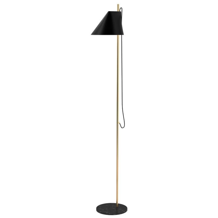 Yuh vloerlamp - Zwart-messing - Louis Poulsen