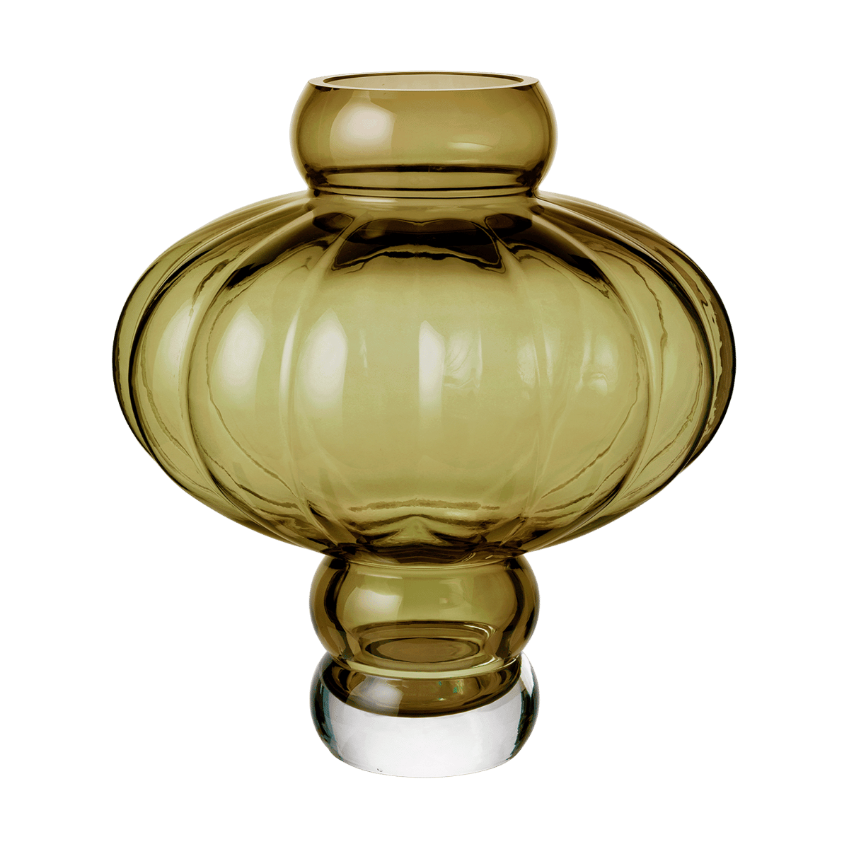 Louise Roe Balloon vaas 20 cm Olive | Scandinavisch Interieur | Vazen | Groen