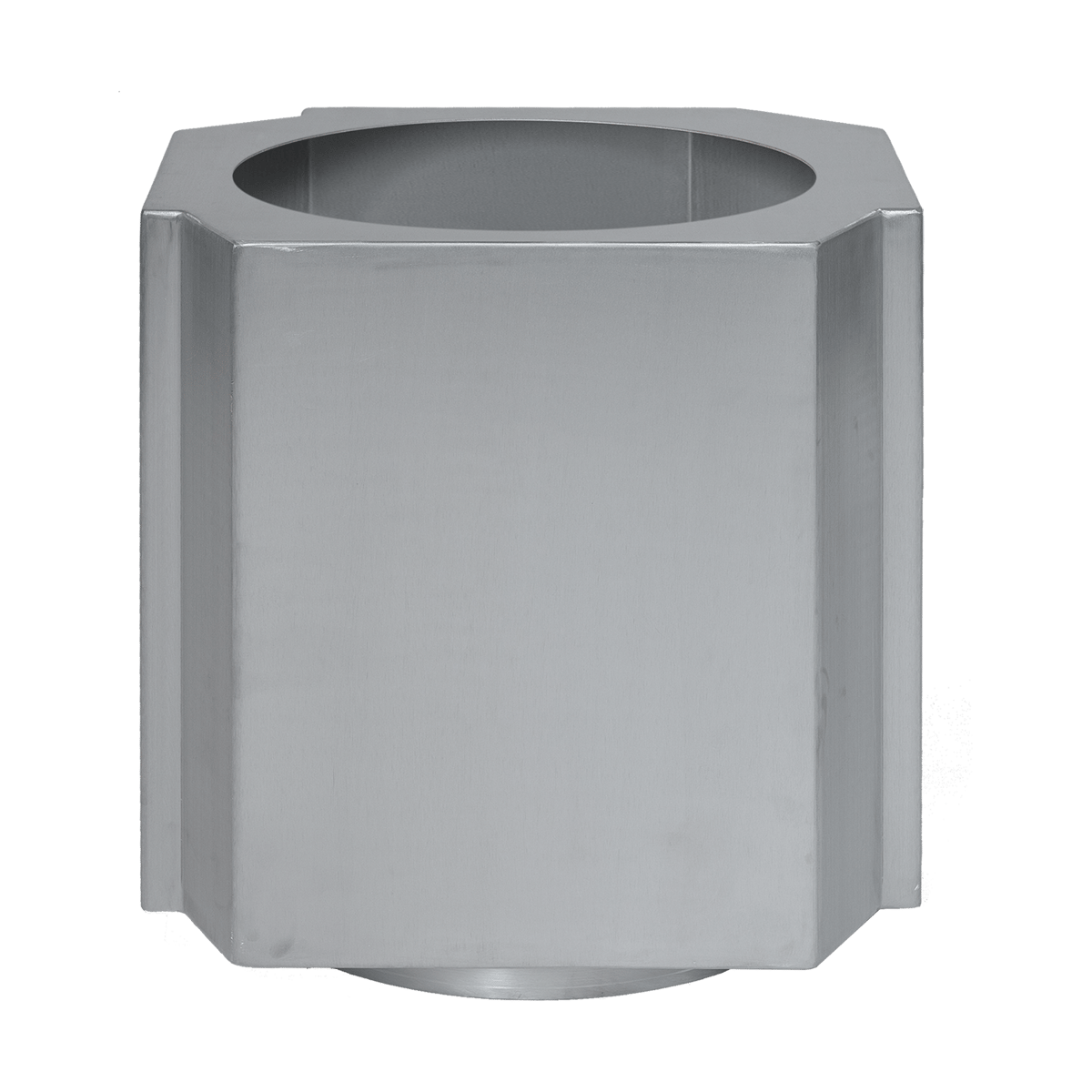 Louise Roe Funki pot M 40 cm Brushed Aluminium | Scandinavisch Interieur | Stoofpannen | Zilverkleurig