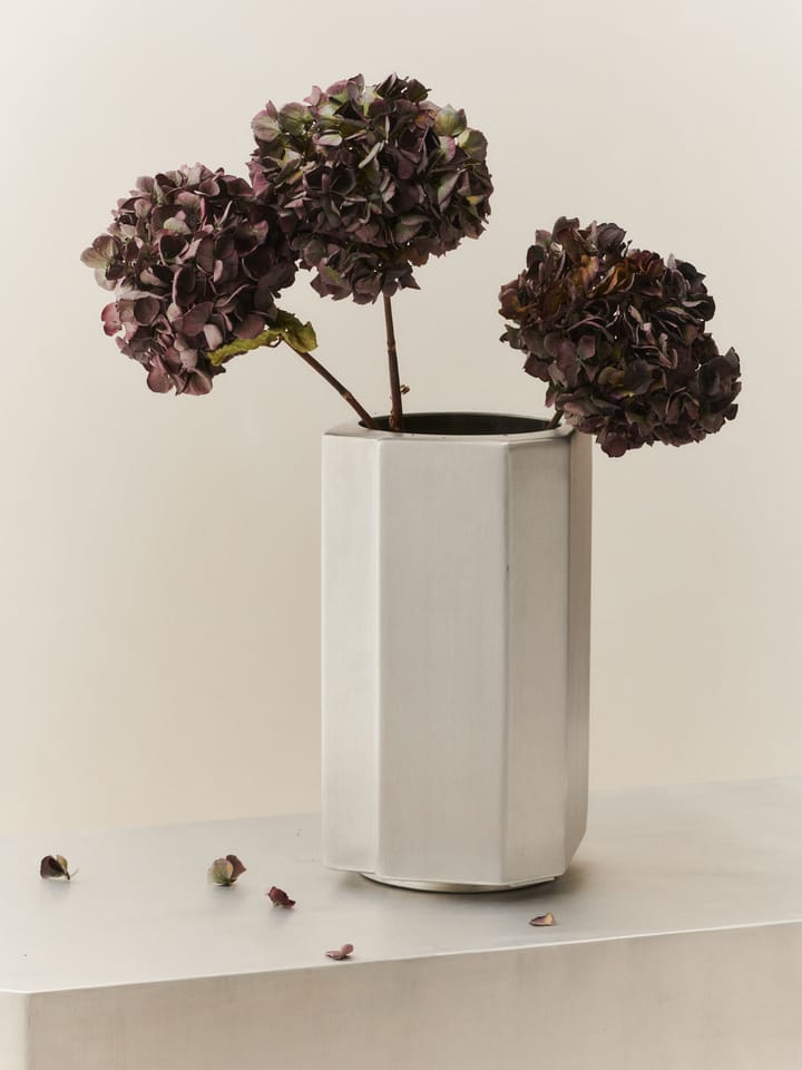 Funki pot S 36 cm, Brushed Aluminium Louise Roe