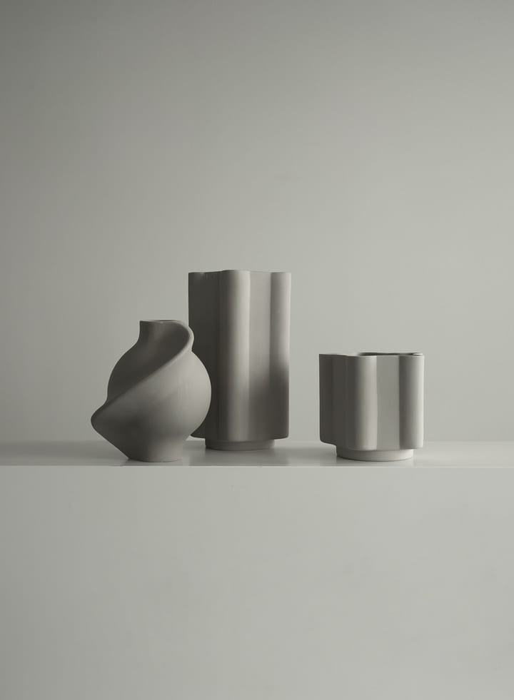 Pirout vaas 01 22 cm, Sanded Grey Louise Roe