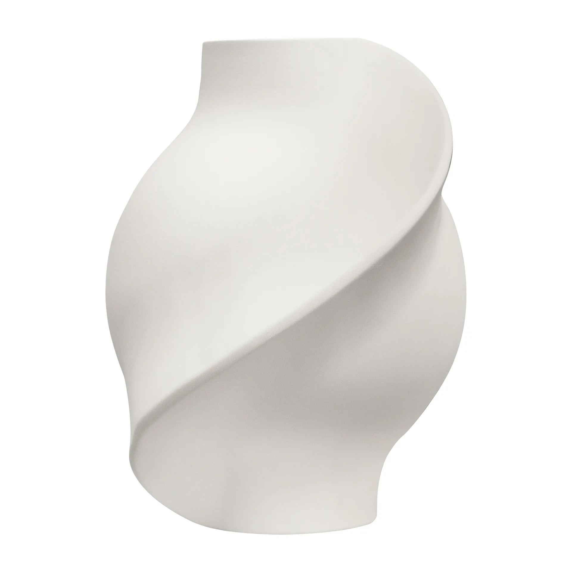 Pirout vaas 02 42 cm, Raw White Louise Roe