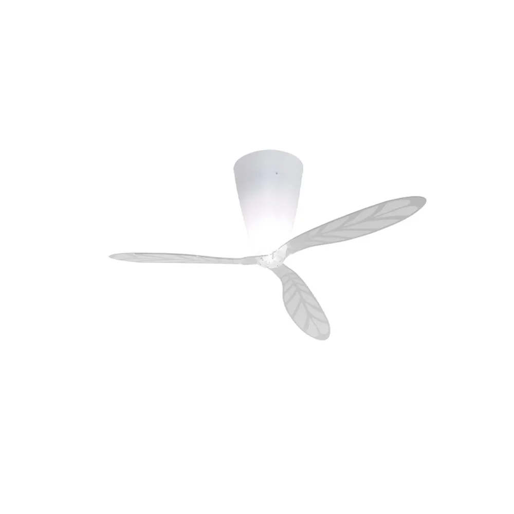 Blow plafondlamp, transparent, bladeren met patroon Luceplan