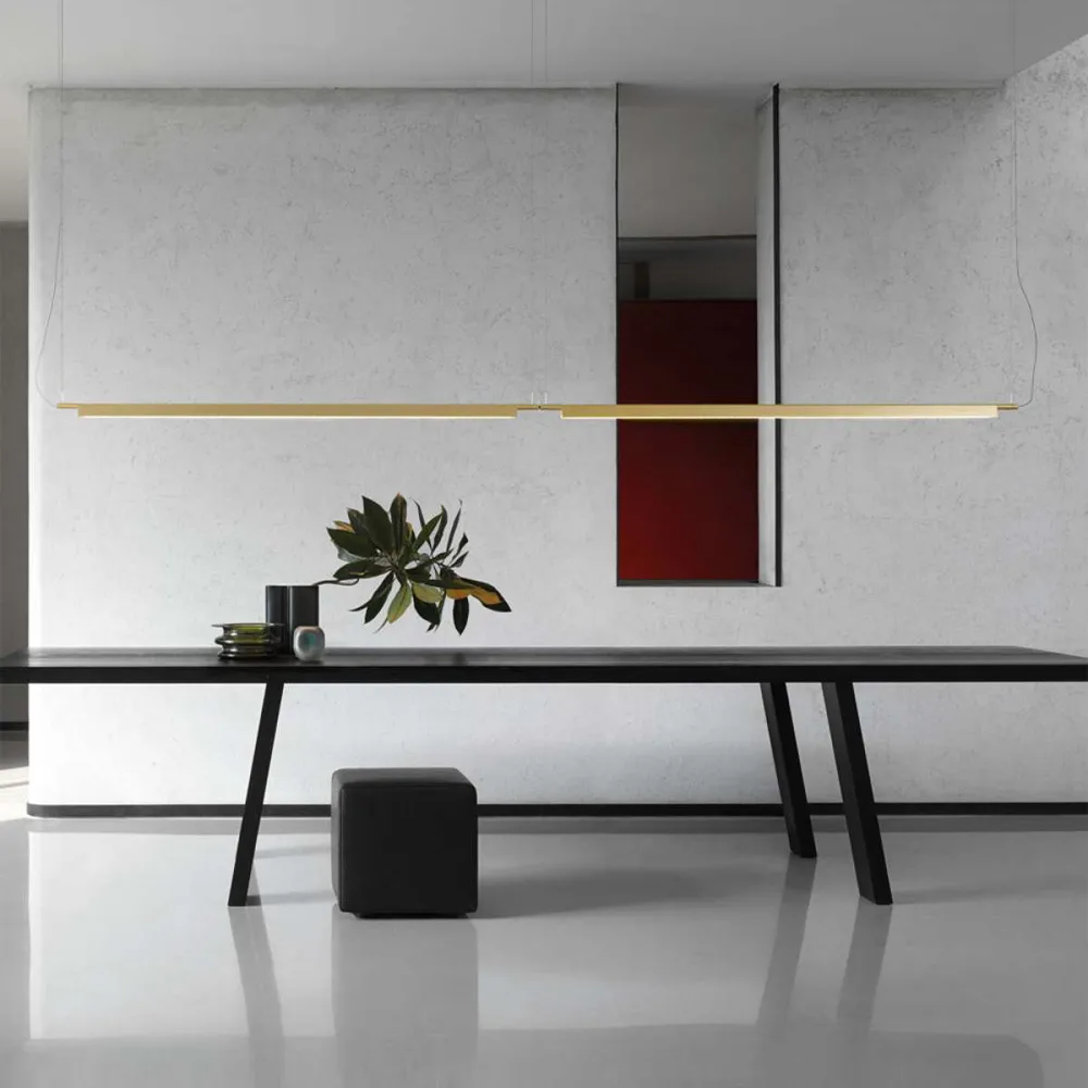 Compendium hanglamp, messing, incl. dimmer Luceplan