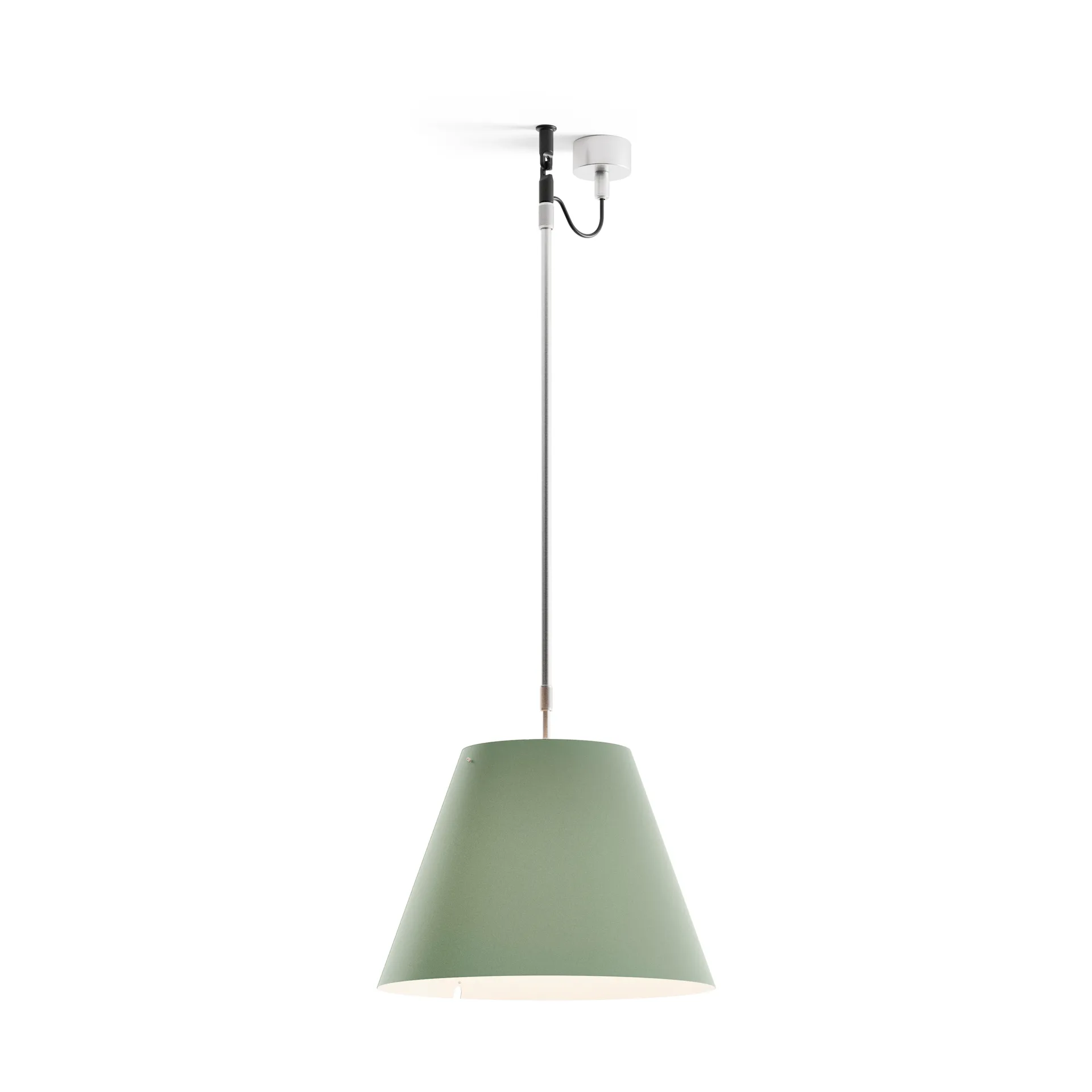 Costanza D13 s hanglamp, comfort green Luceplan