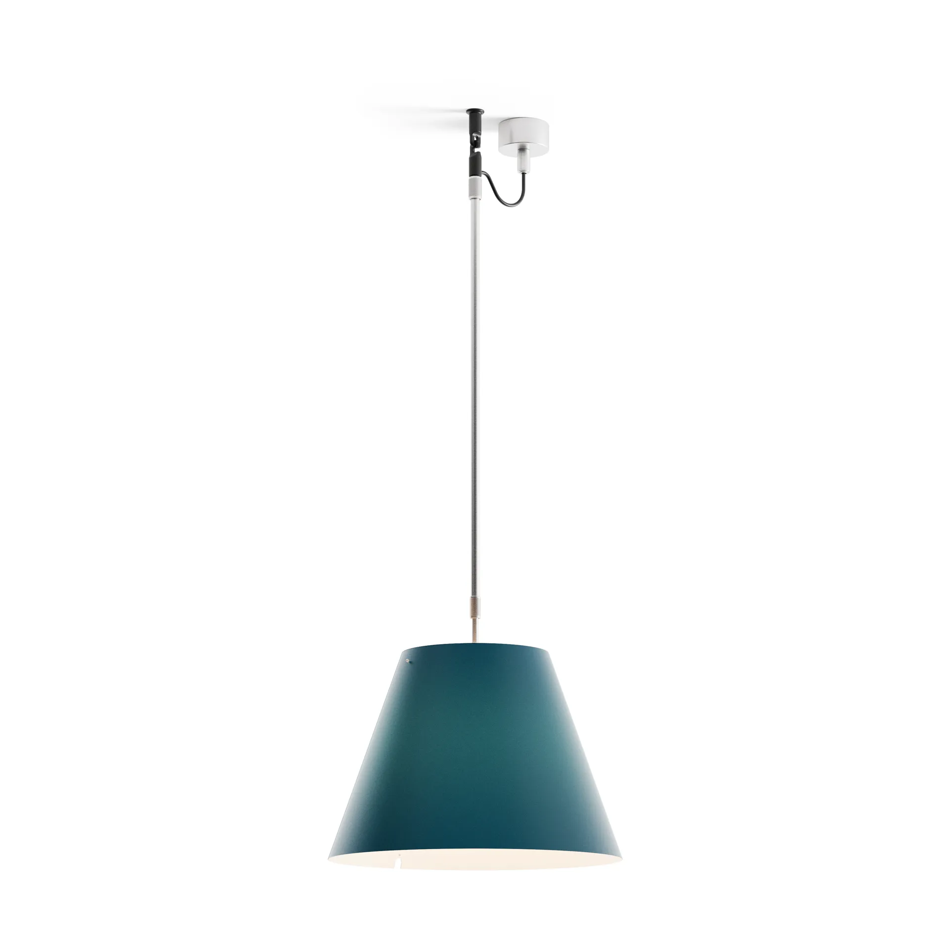 Costanza D13 s hanglamp, petroleum blue Luceplan