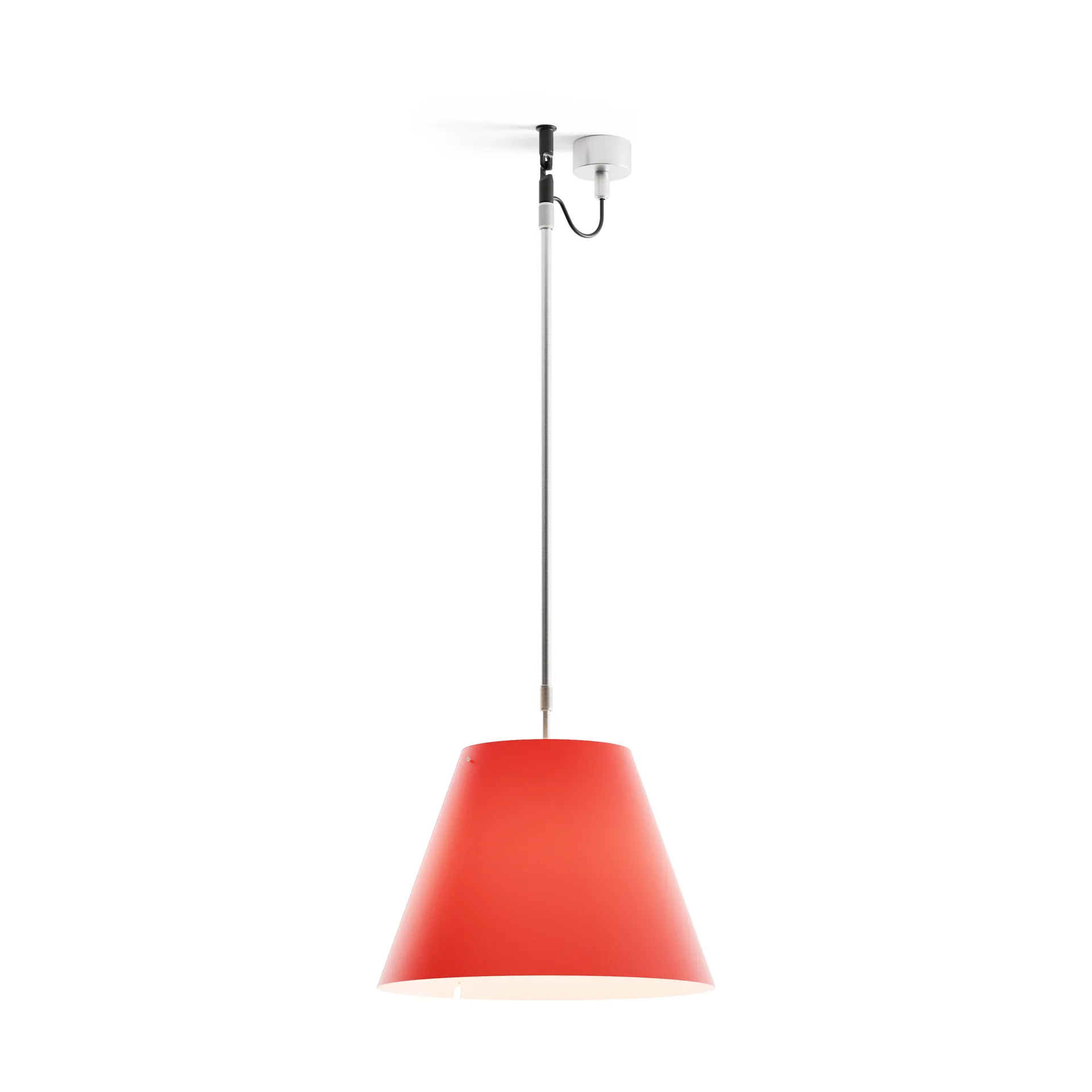 Costanza D13 s hanglamp, primary red Luceplan