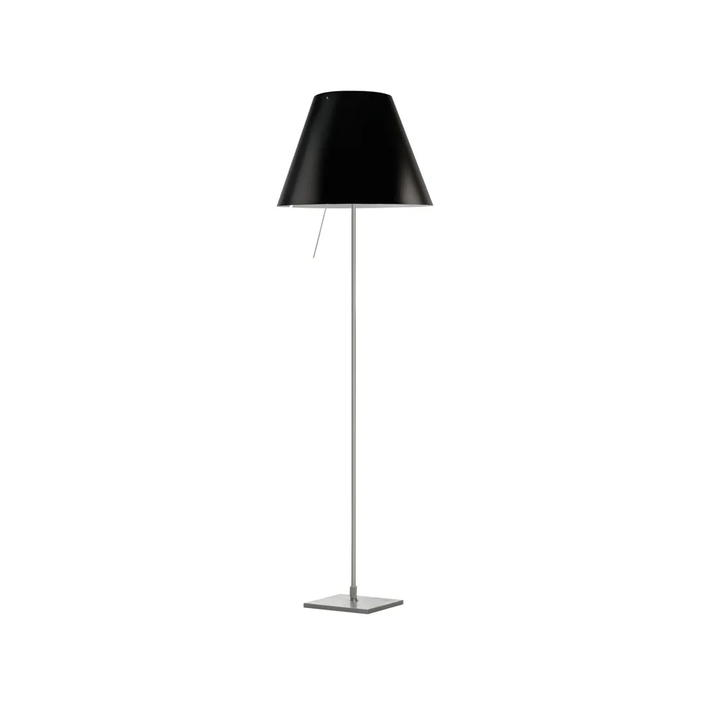 Costanza D13 t.i.f. vloerlamp, liquorice Luceplan