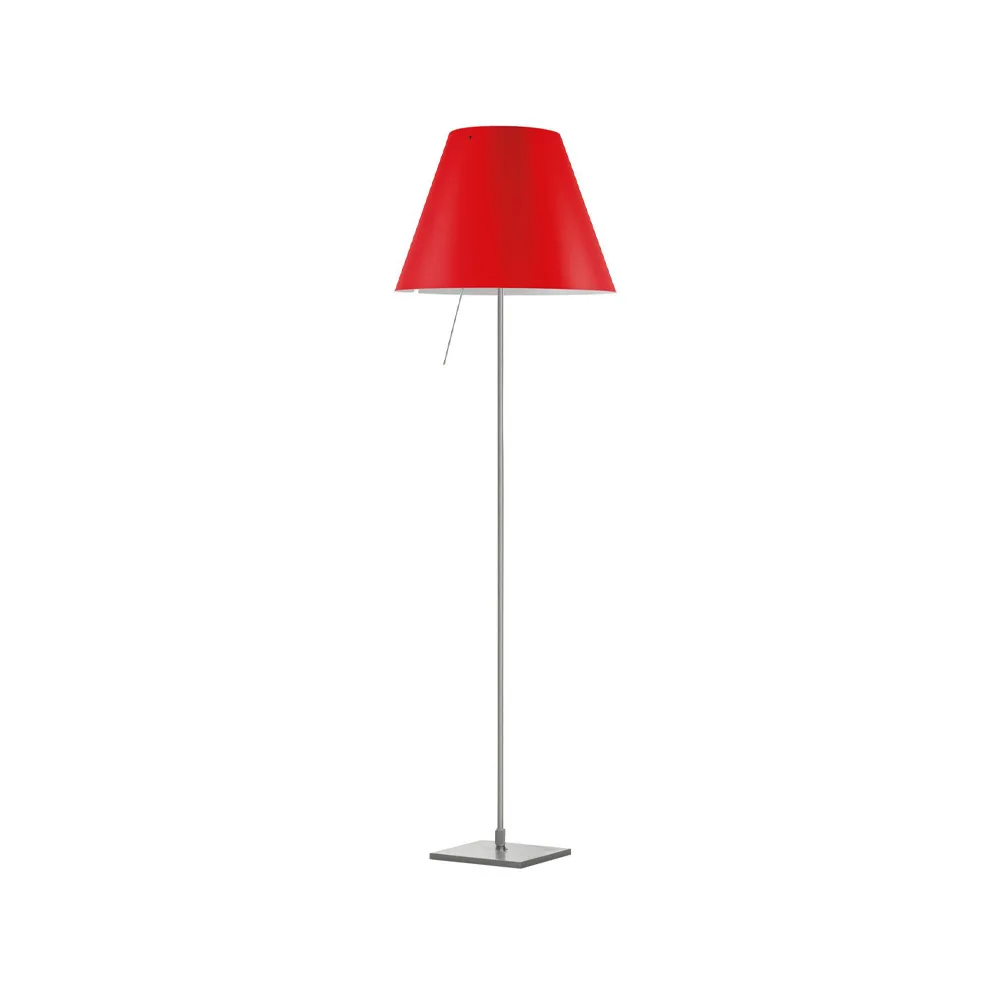 Costanza D13 t.i.f. vloerlamp, primary red Luceplan