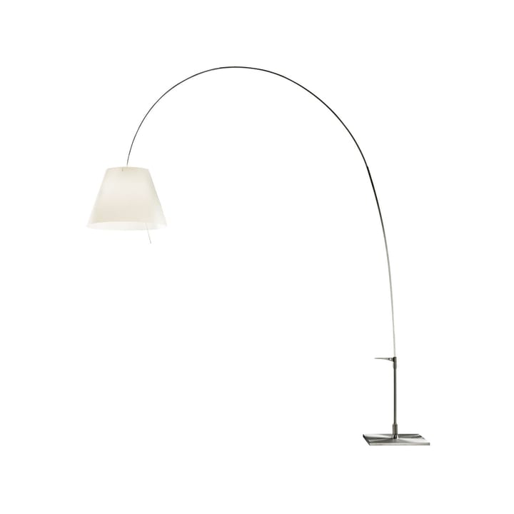 Lady Costanza D13E d vloerlamp - witte kap, aluminium voet - Luceplan