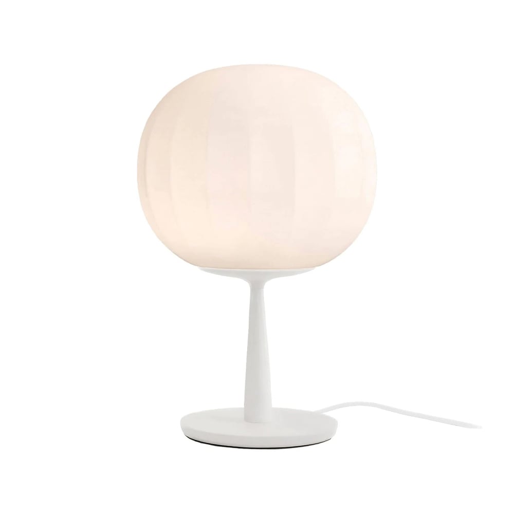 Luceplan Lita tafellamp ø30 cm, wit onderstel