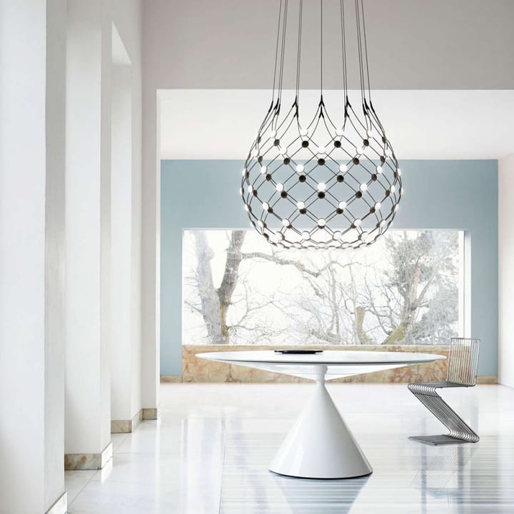 Mesh plafondlamp, zwart, large Luceplan