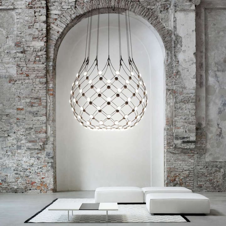 Mesh plafondlamp, zwart, large Luceplan