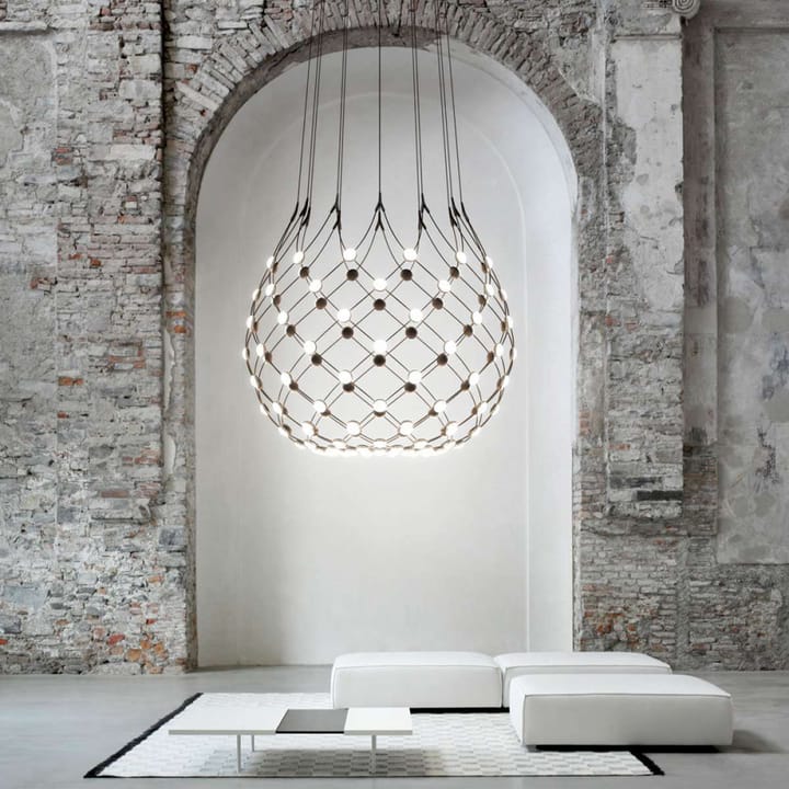 Mesh plafondlamp - zwart, large - Luceplan