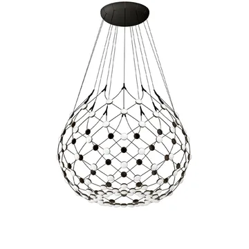 Mesh plafondlamp - zwart, medium - Luceplan