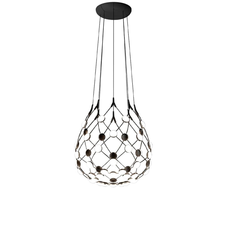 Mesh plafondlamp - zwart, small, snoer 1m - Luceplan