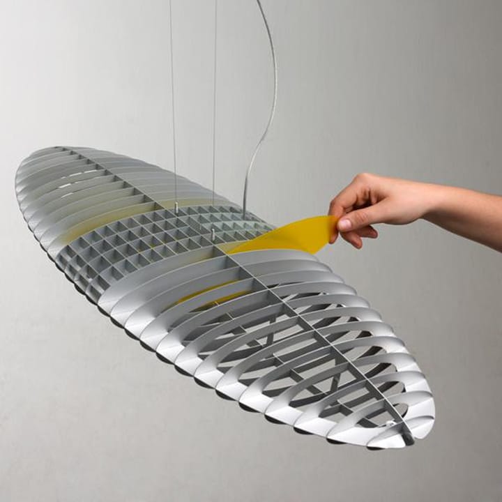 Titania D17 hanglamp, Aluminium-vervangbare lichtfilters Luceplan