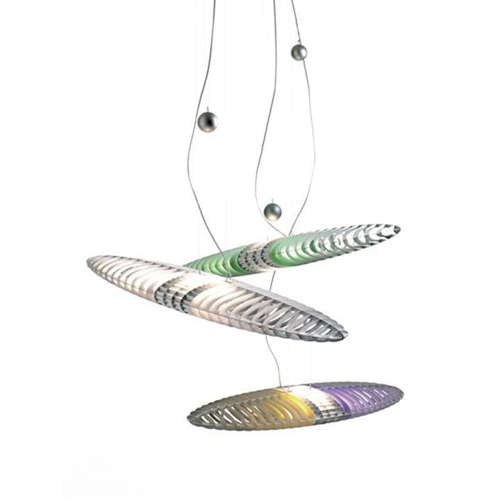 Titania D17 hanglamp, Aluminium-vervangbare lichtfilters Luceplan