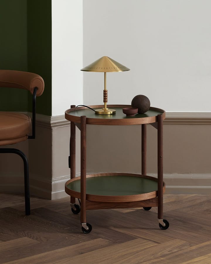 Governor 250 tafellamp, Brass-walnut LYFA