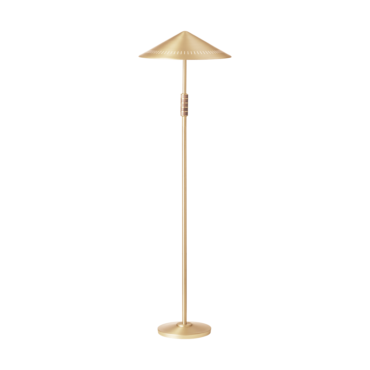 LYFA Governor 405 vloerlamp Brass-walnut