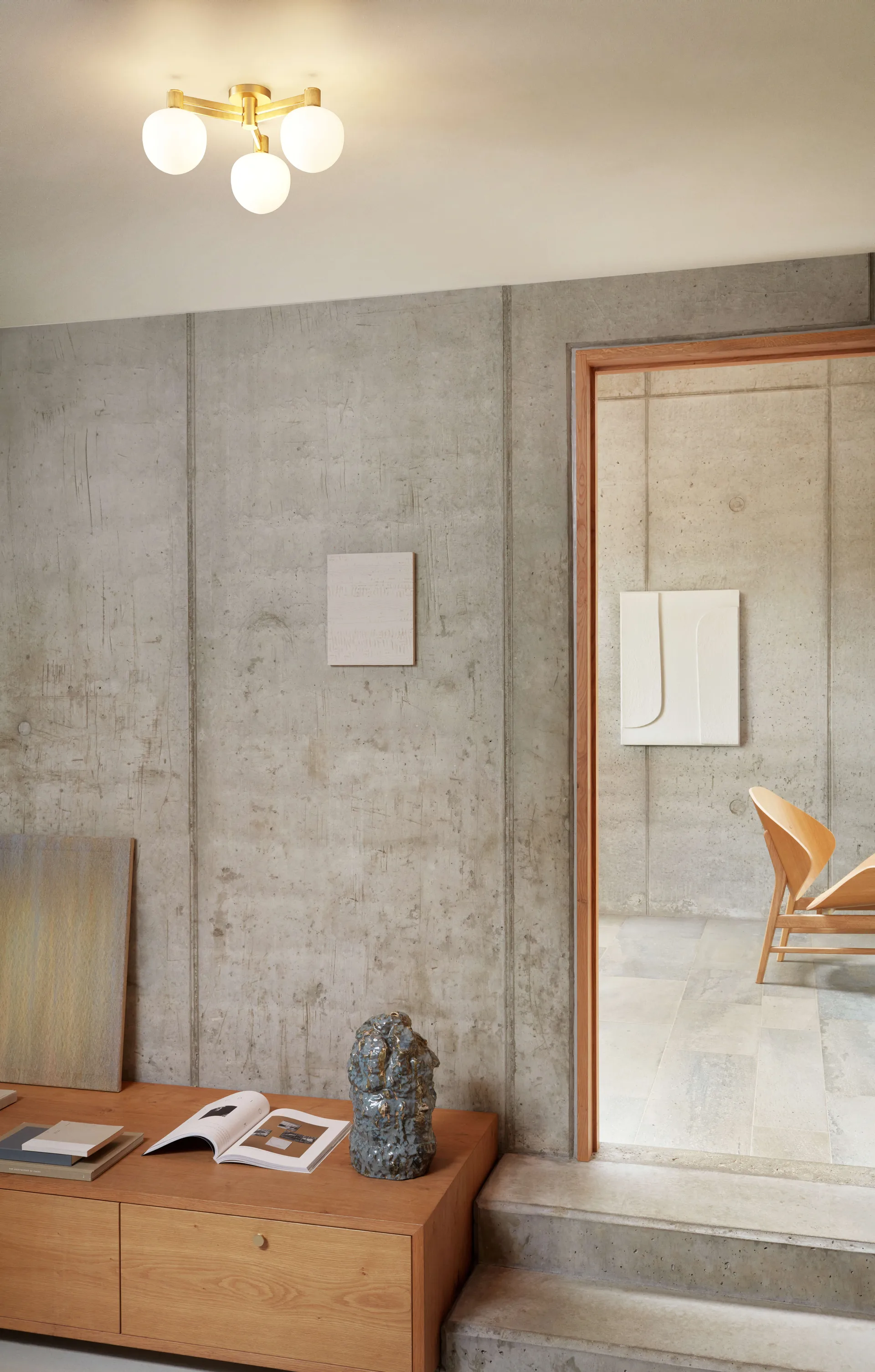 Memoir III 120 plafondlamp, Brass LYFA