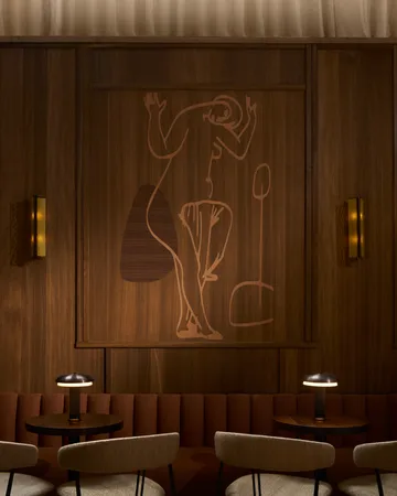 Noote tafellamp draagbaar - Brons - LYFA