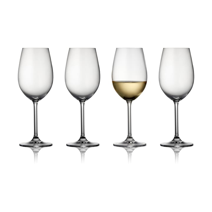 Clarity wittewijnglas 35 cl 4-pack - Clear - Lyngby Glas