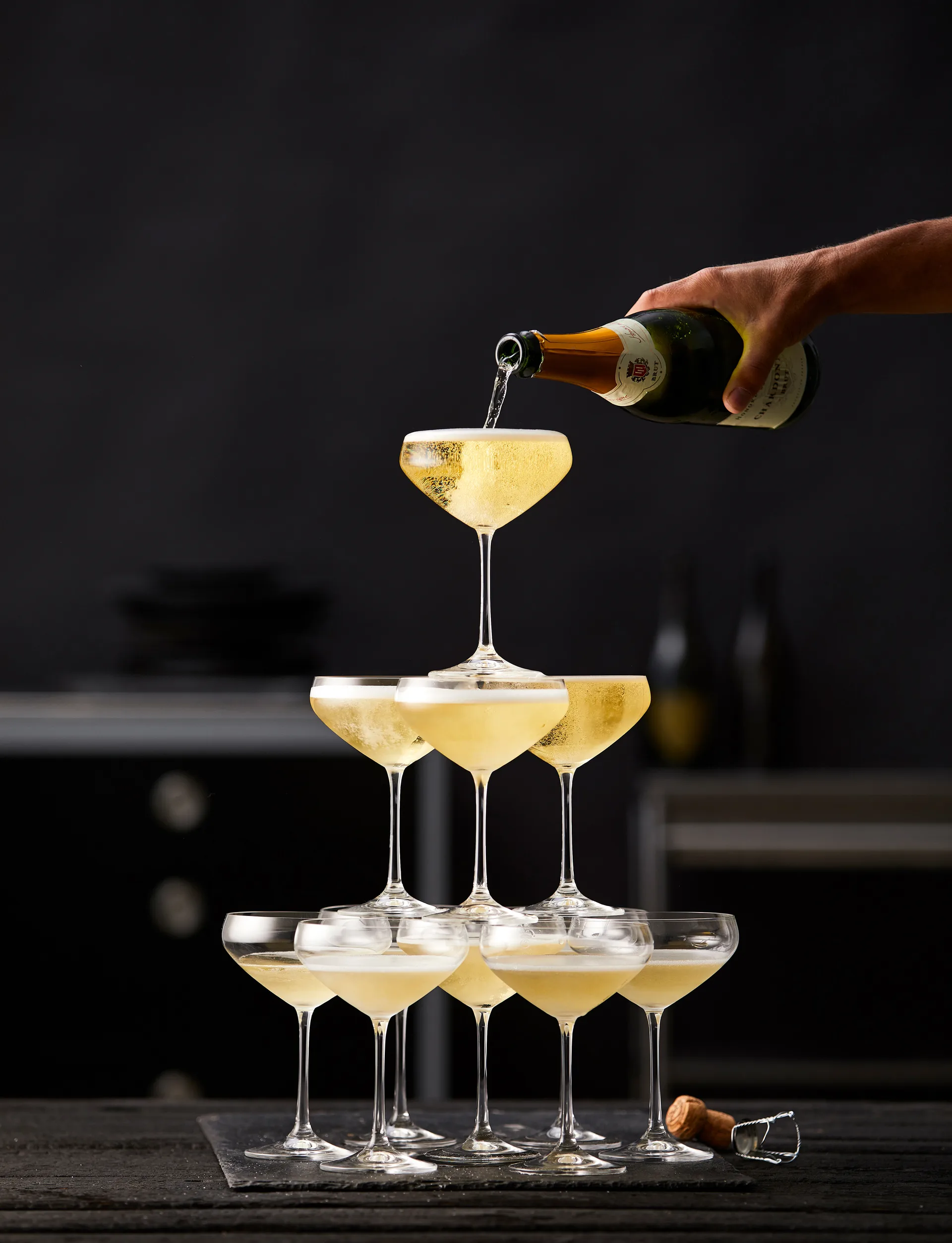Juvel champagneglas coupe 34 cl 4-pack, Kristal Lyngby Glas
