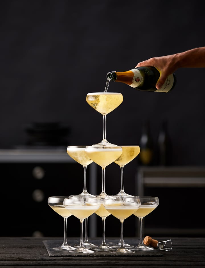 Juvel champagneglas coupe 34 cl 4-pack, Kristal Lyngby Glas