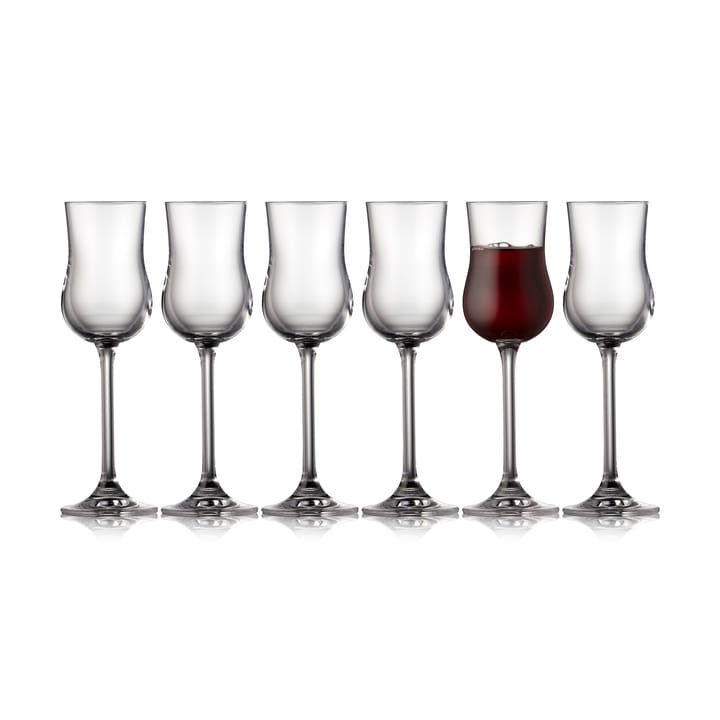 Juvel portglas 9 cl 6-pack - Kristal - Lyngby Glas