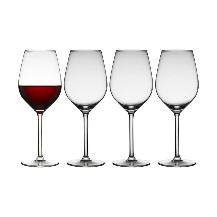 Juvel rodewijnglas 50 cl 4-pack - Transparant - Lyngby Glas