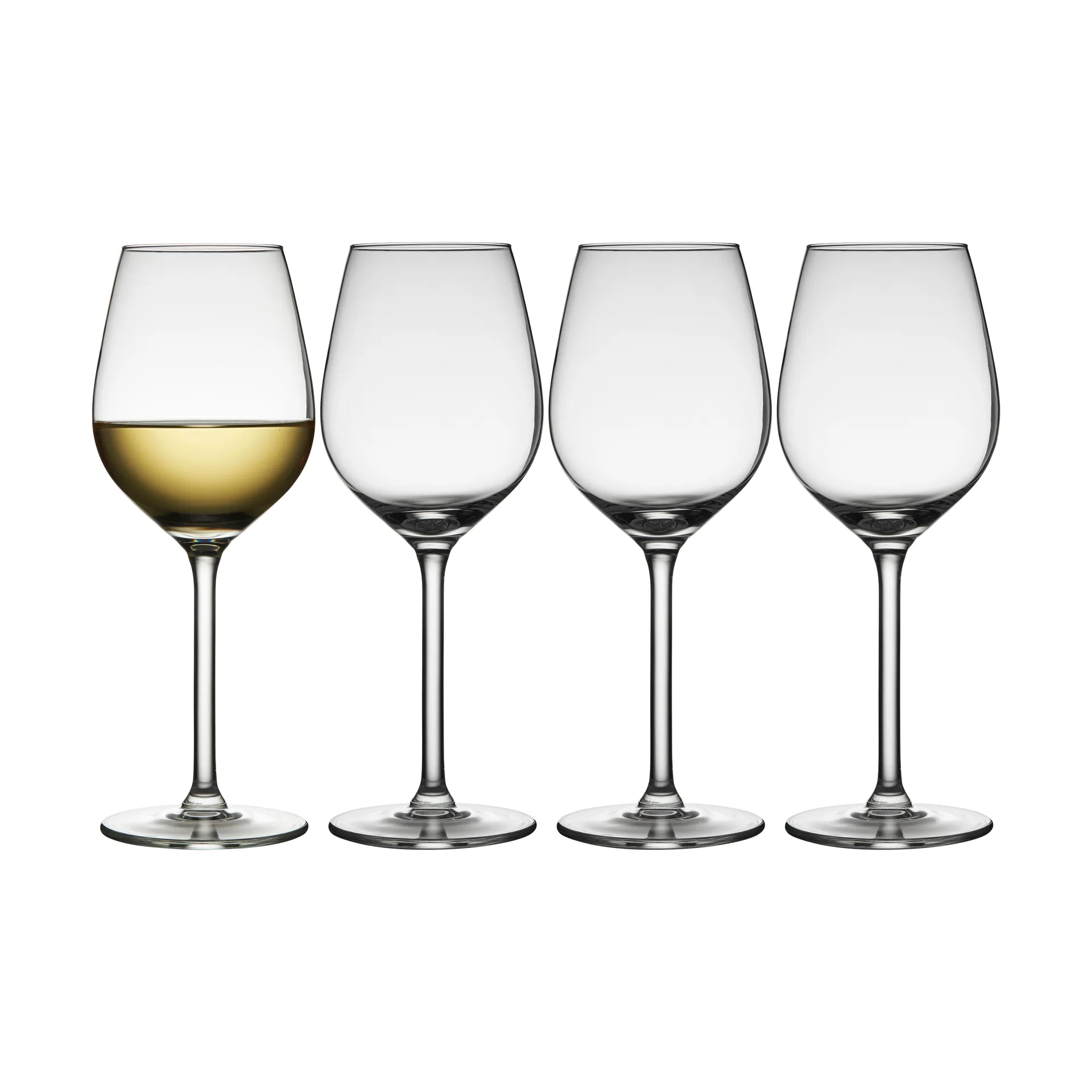 Juvel wittewijnglas 38 cl 4-pack, Transparant Lyngby Glas