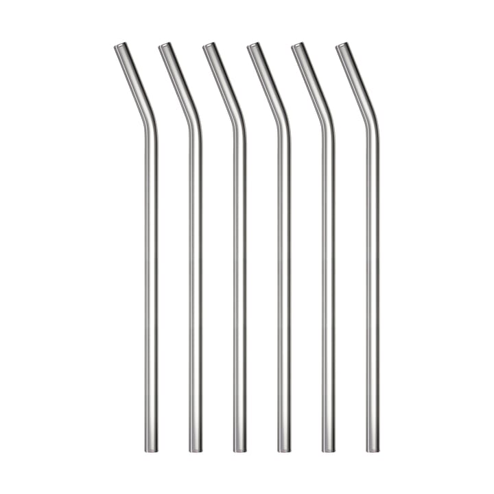 Lyngby Glas rietjes 21,5 cm 6-pack, Transparant Lyngby Glas